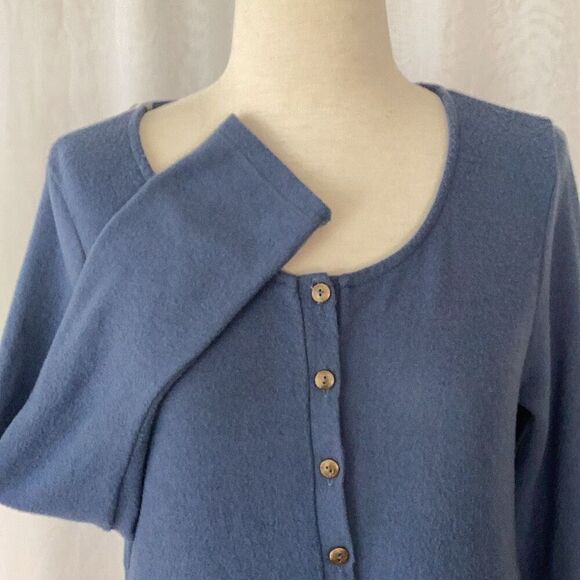 Three Bird Nest Simply Comfort Jumpsuit Blue Women’s Large Long Sleeve - Picture 6 of 9